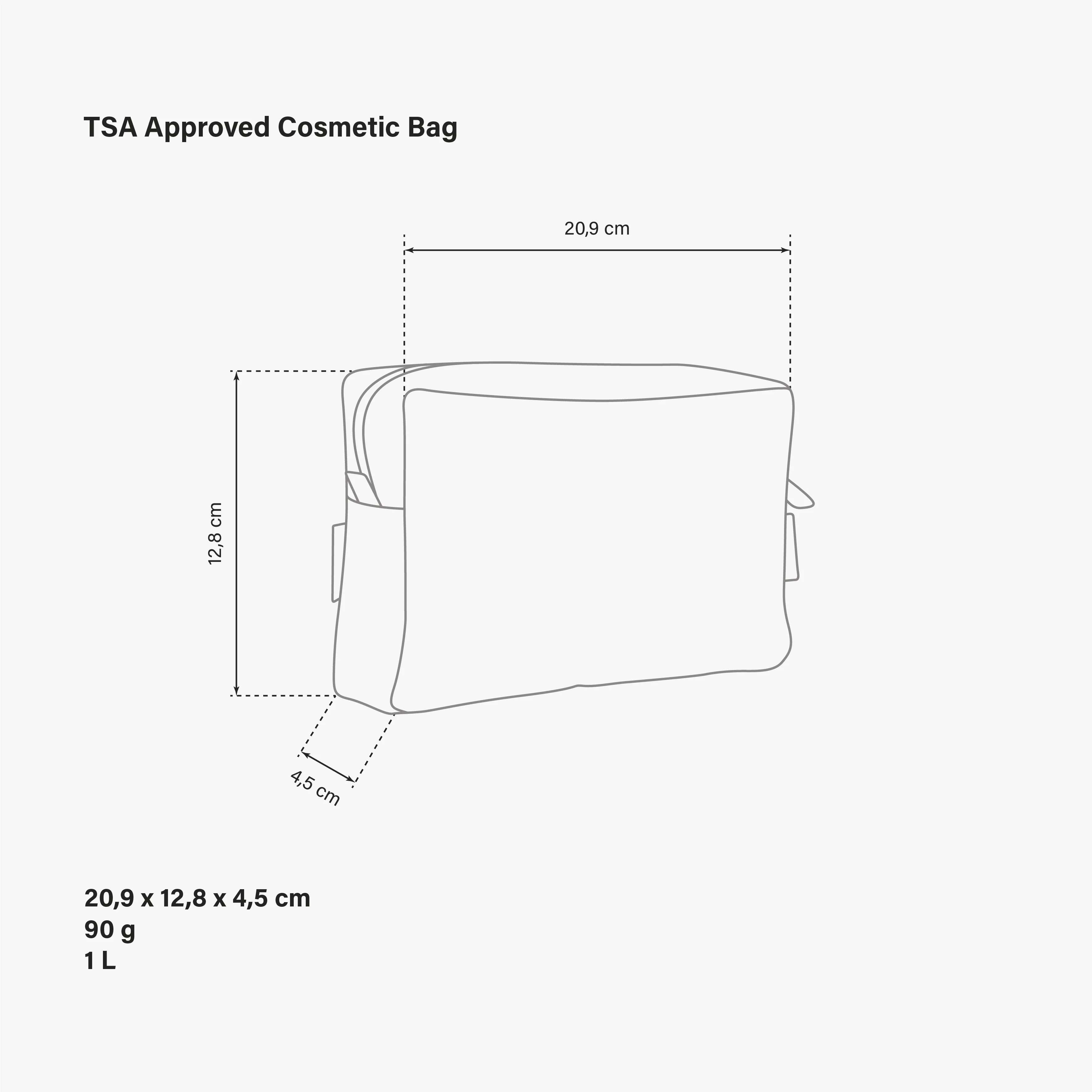BORSA TOILETTE AEREO TSA - Image 7