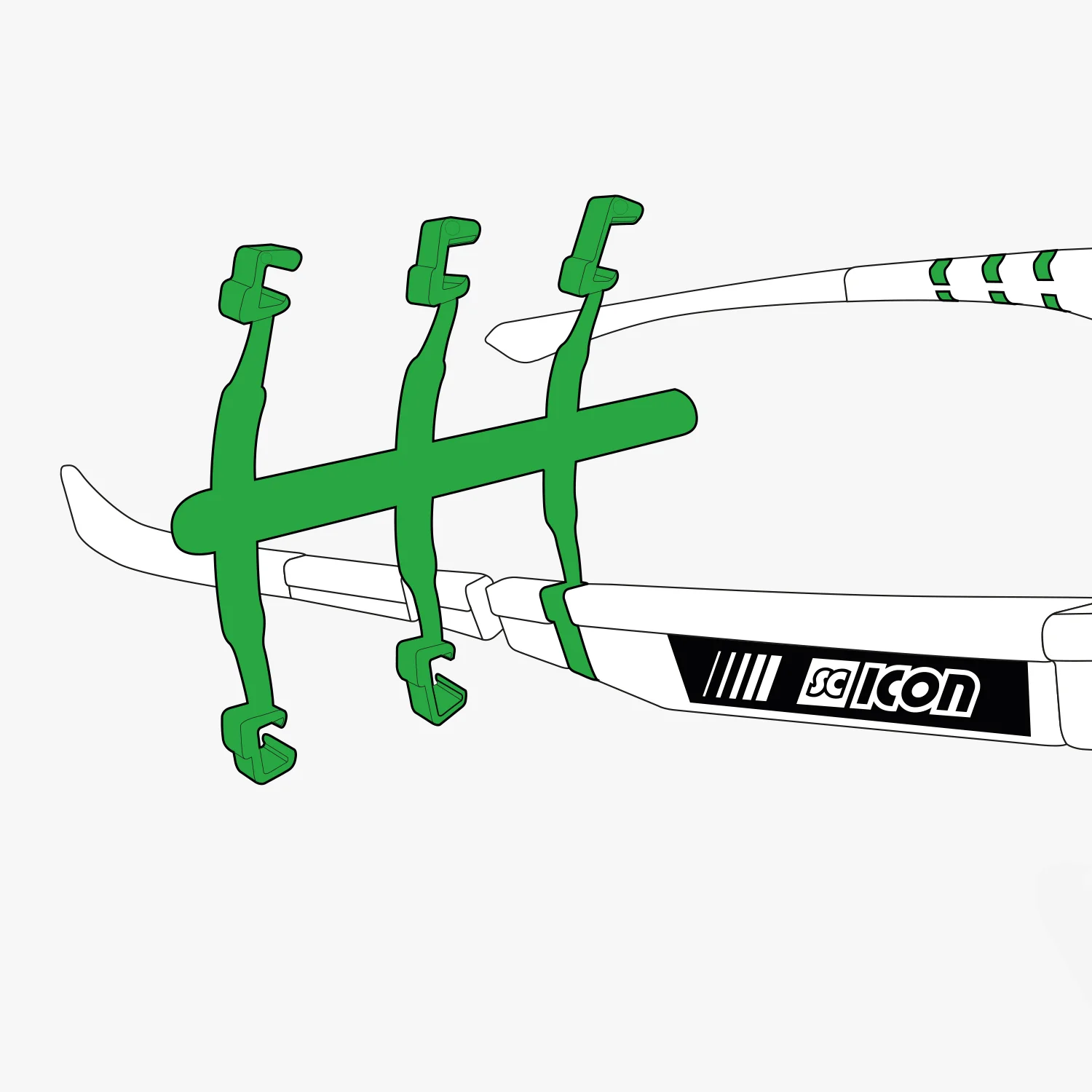 KIT CLIP SWITCH PER ASTE - VERDE - Image 3