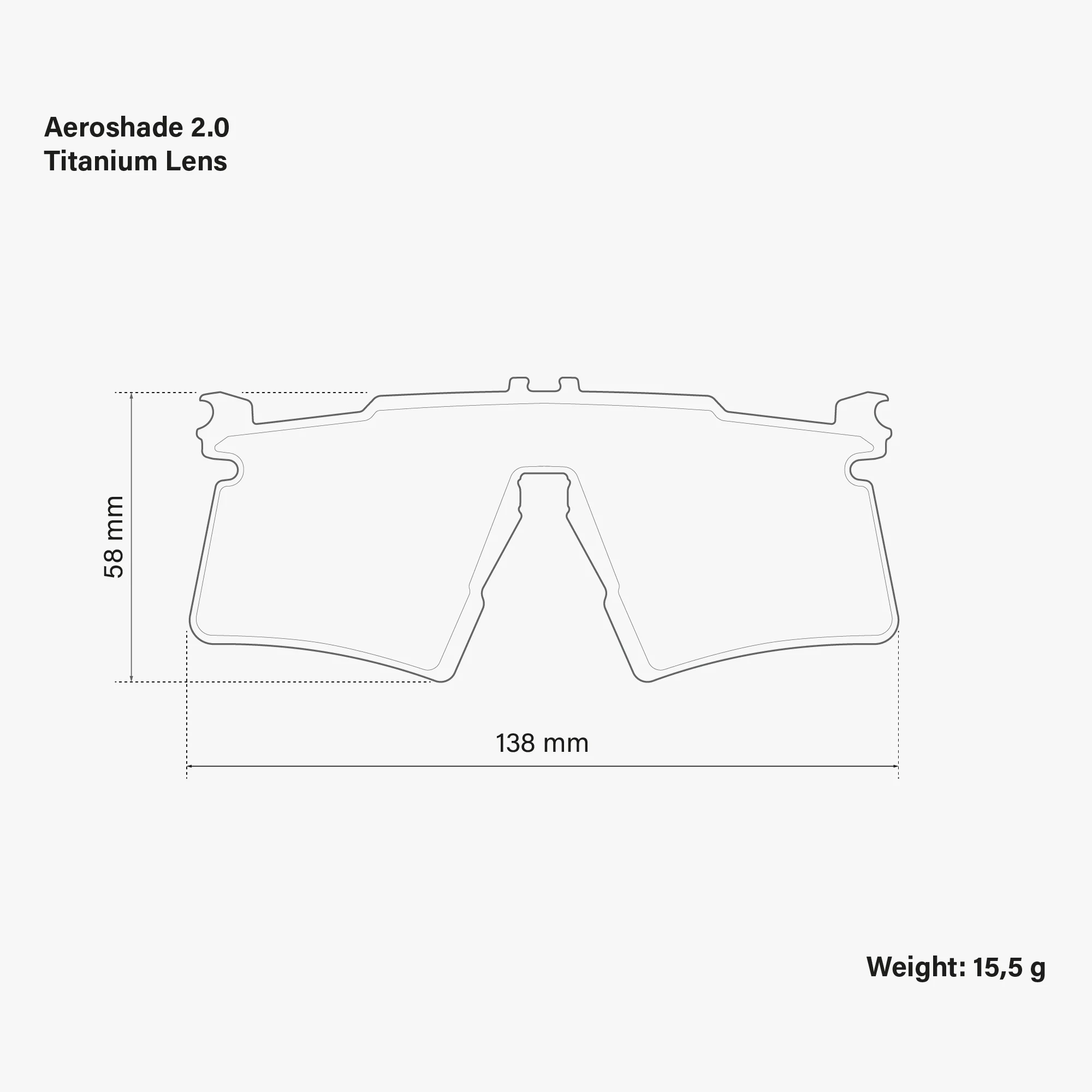 LENTE RICAMBIO AEROSHADE 2.0 TITANIUM - Image 3