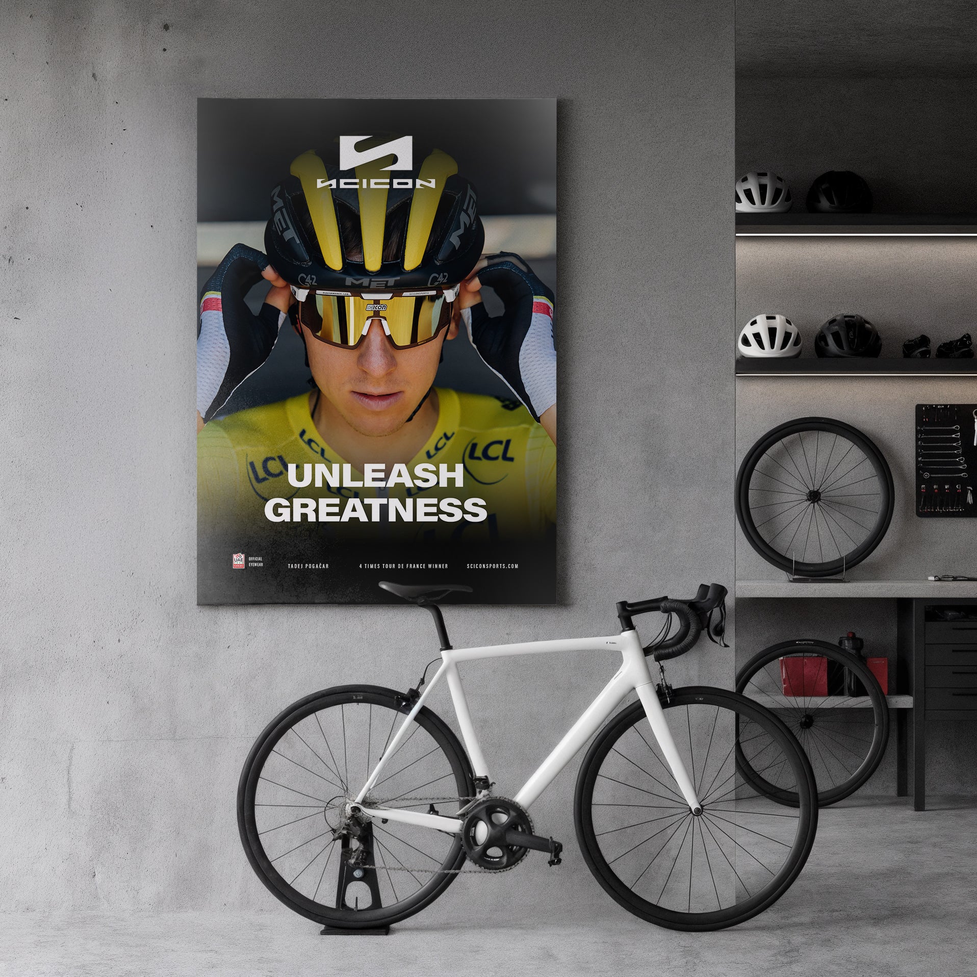 POSTER IN TESSUTO POGAČAR TOUR DE FRANCE 21 - Image 2