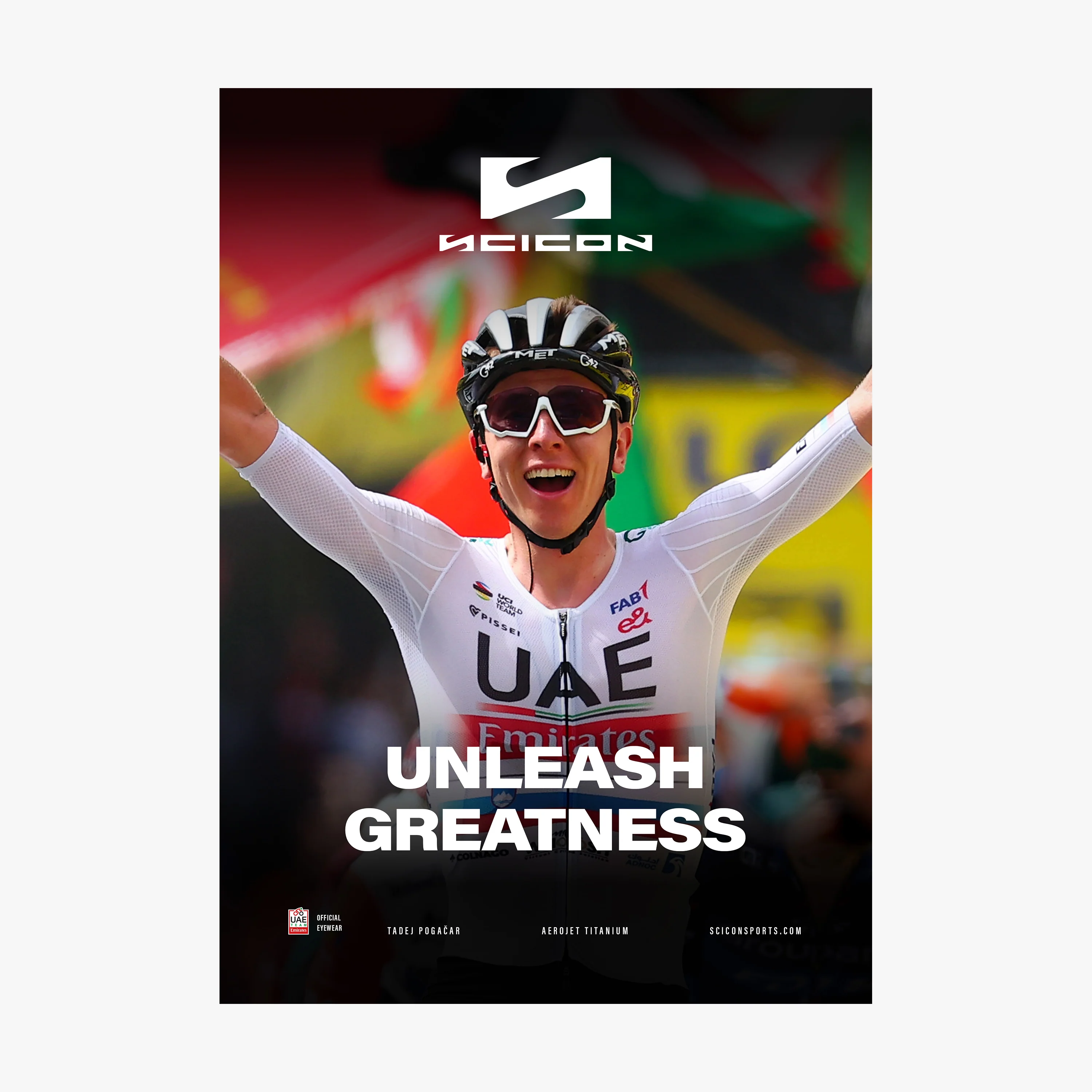 POSTER IN TESSUTO POGAČAR TOUR DE FRANCE 24