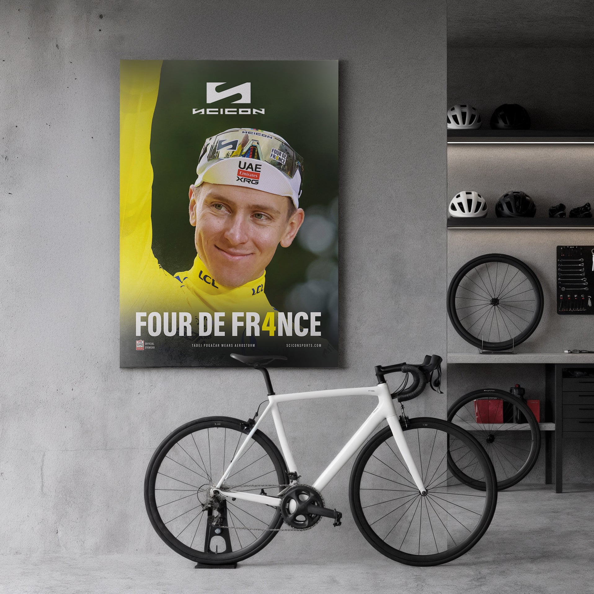 POSTER IN TESSUTO POGAČAR TOUR DE FRANCE 25 - Image 2