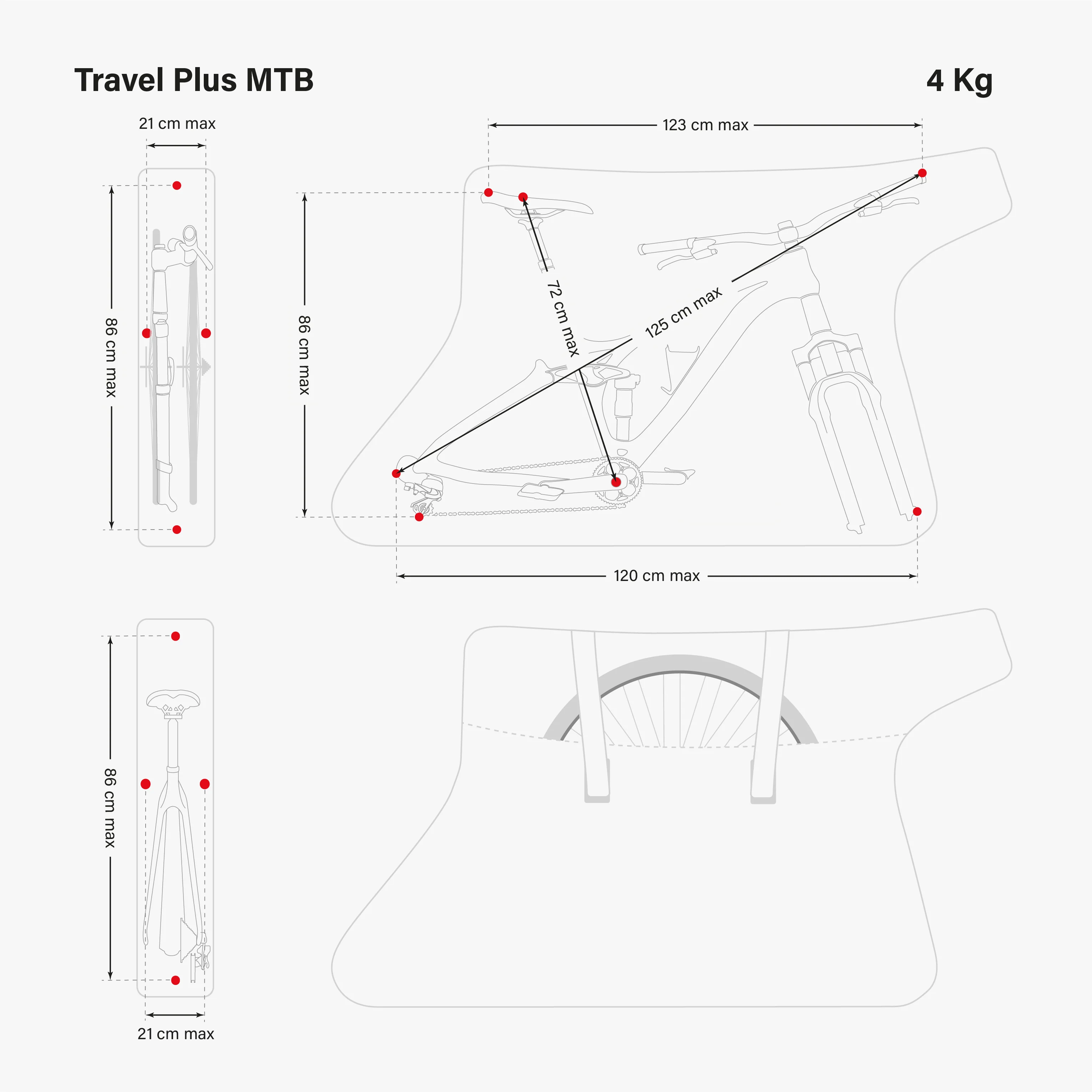 SACCA PORTA BICI - TRAVEL PLUS MTB - Image 6