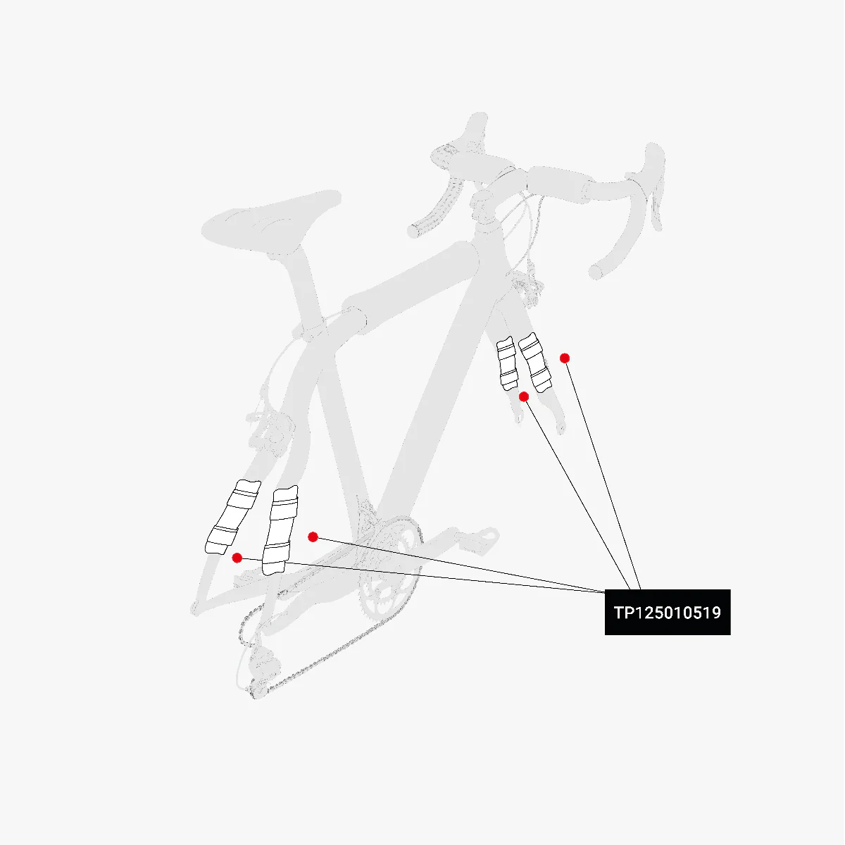 SET PROTEZIONI IMBOTTITE TELAIO BICI - Image 4