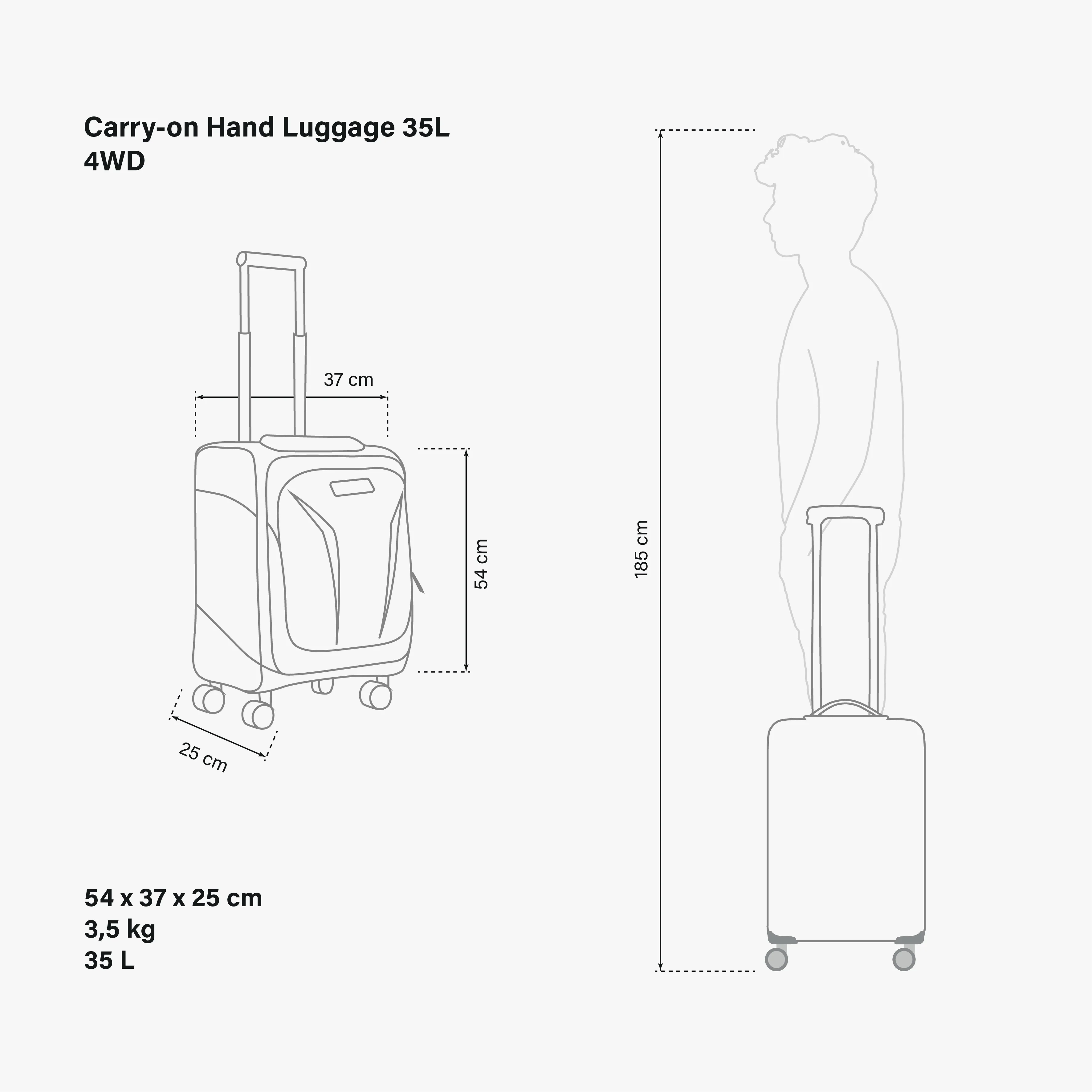 VALIGIA DA CABINA 35L - 4WD - PELLE VEGANA SYNERSKIN™ - Image 12