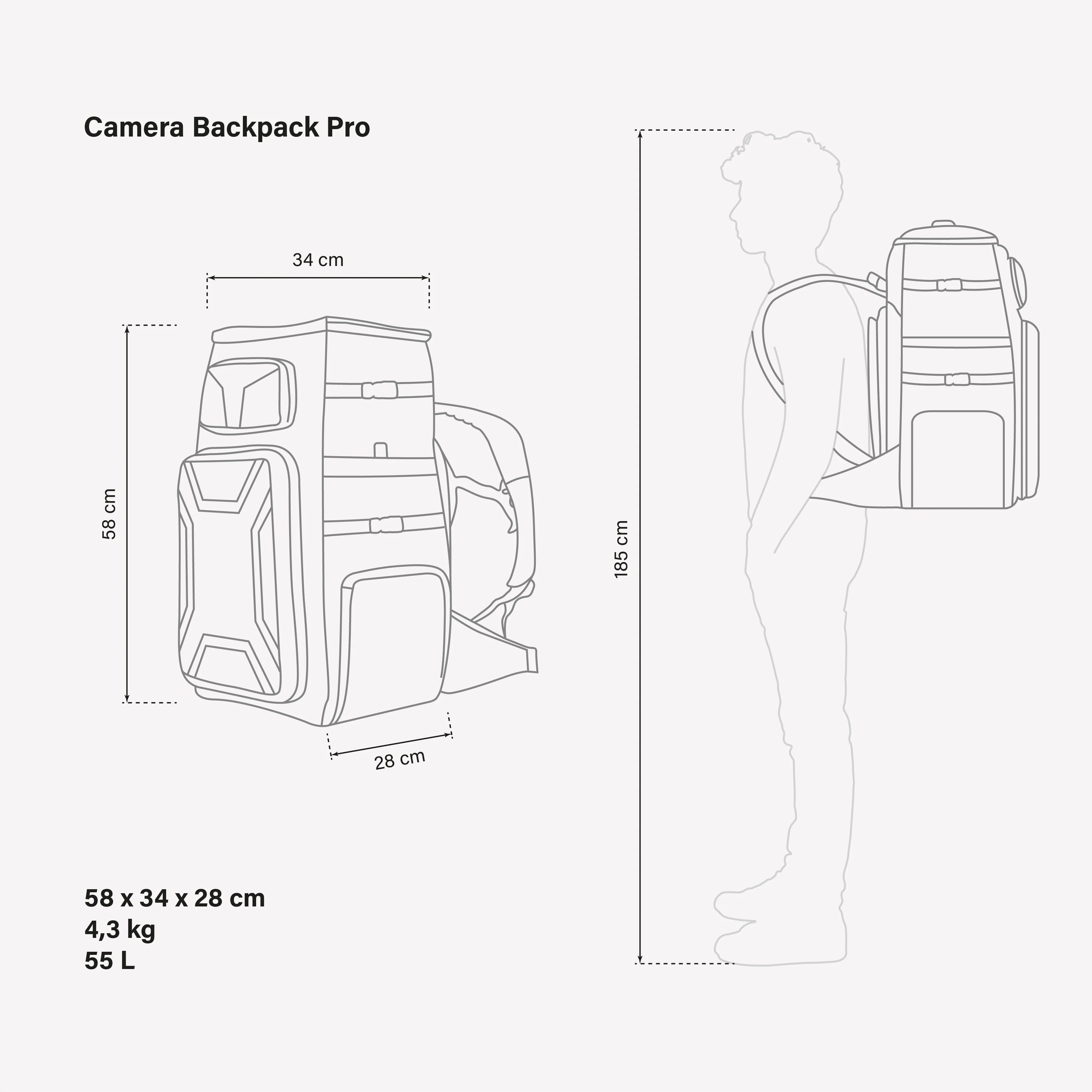 ZAINO CAMERA PRO 55L - Image 8