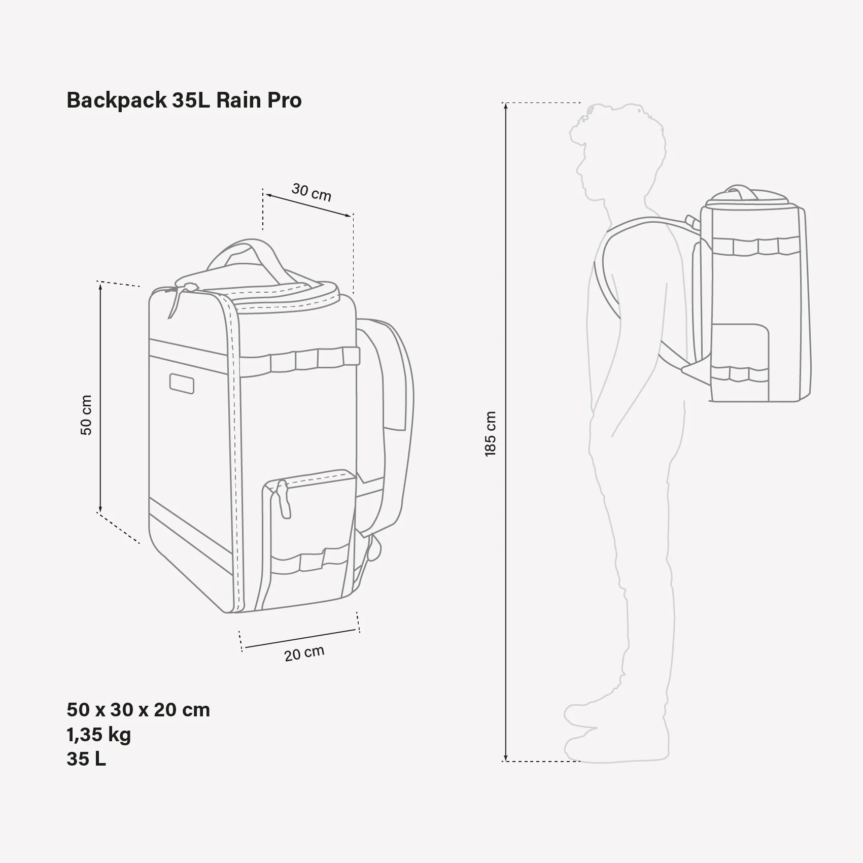 ZAINO RAIN PRO 35L - Image 10